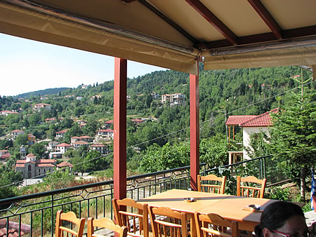 The view of mountains from tavern Prosilio